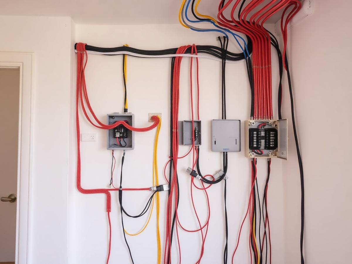 Nowa instalacja elektryczna w mieszkaniu w trakcie remontu
